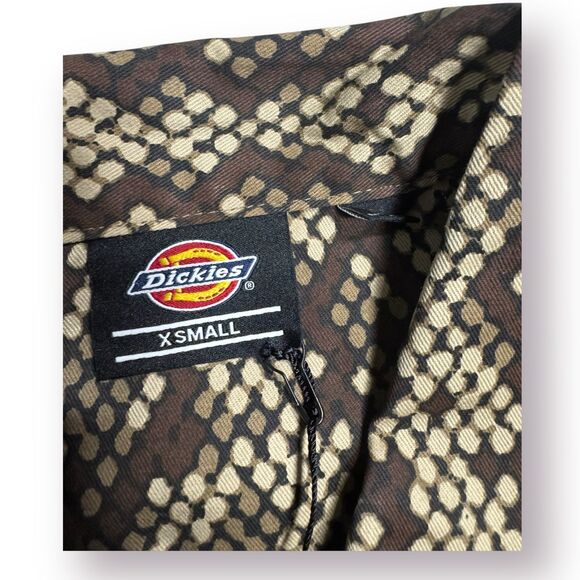 Dickies Camden Snake Print Mens Shirt Workwear Long‎ Sleeve Size XSmall BNWT - Picture 3 of 6
